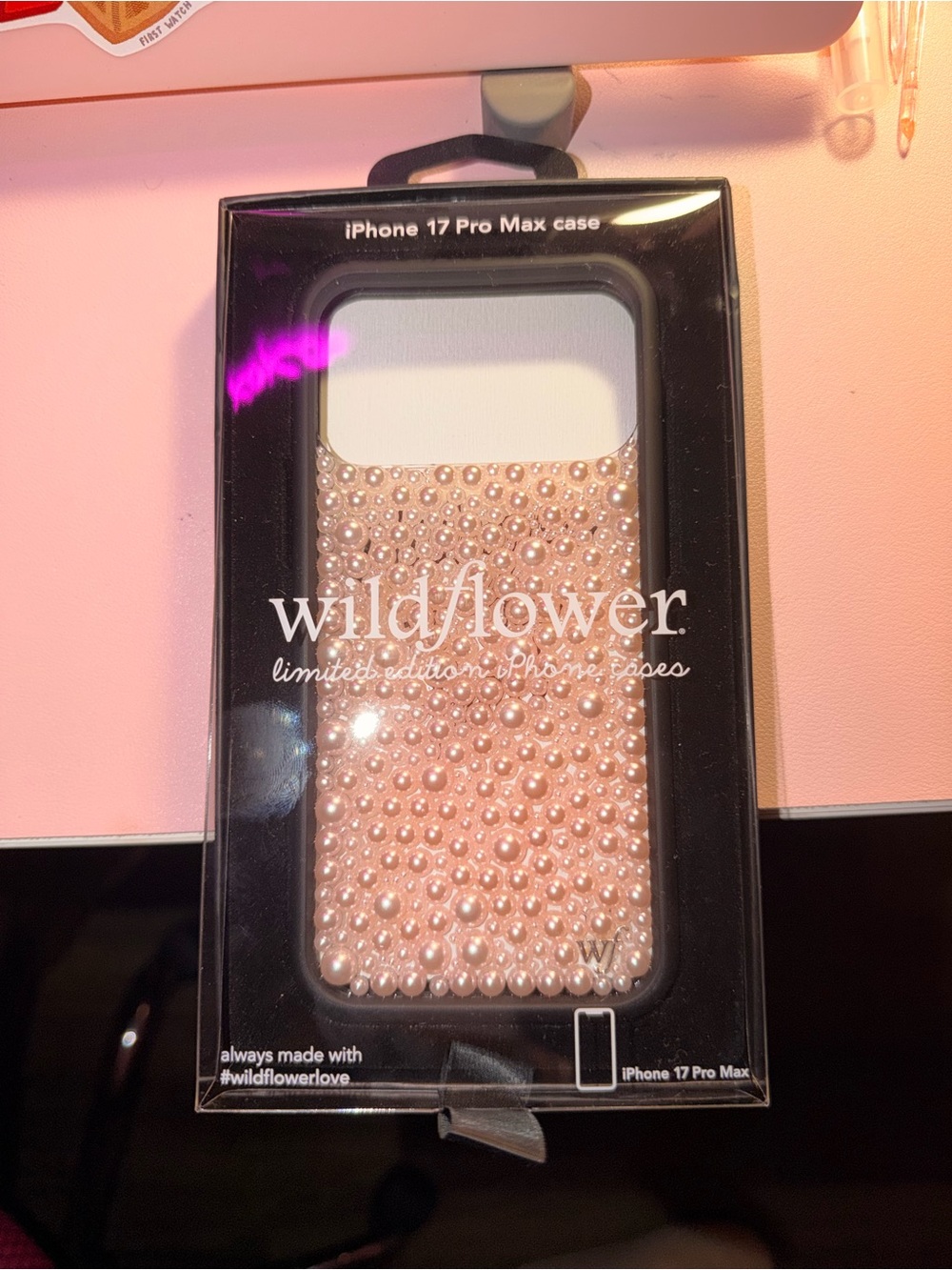 Wildflower pink Pearl iPhone 17 Pro Max Case